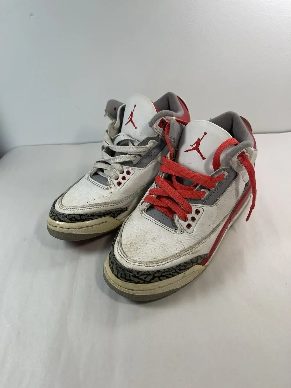 Nike Air Jordan 3 Retro Fire Red GS 5.5Y DM0967-160 Youth Sneakers